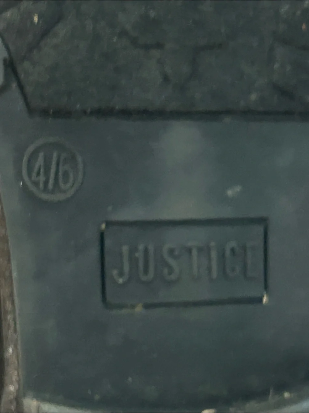 Justice black ankle